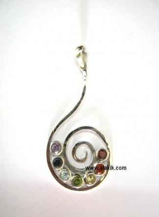 Chakra 925 silver pendant